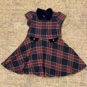 Janie and Jack plaid dress, size 2T